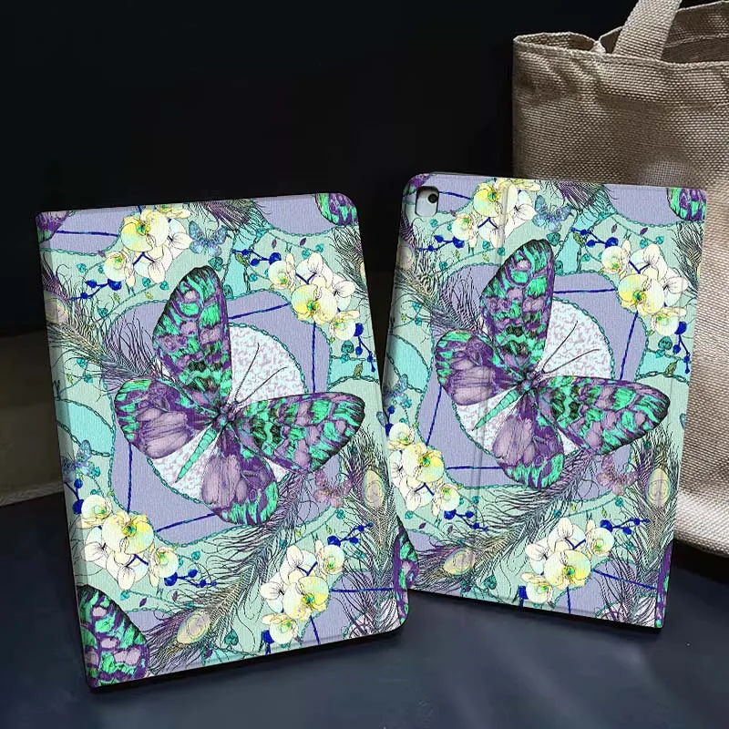 

Colorful Butterfly Pattern Cartoon Tablet Case For Apple iPad Air Pro mini 1 2 3 4 5 6 7 8 9 11 M2 M3 M5 M4 5th 6th 7th 10th