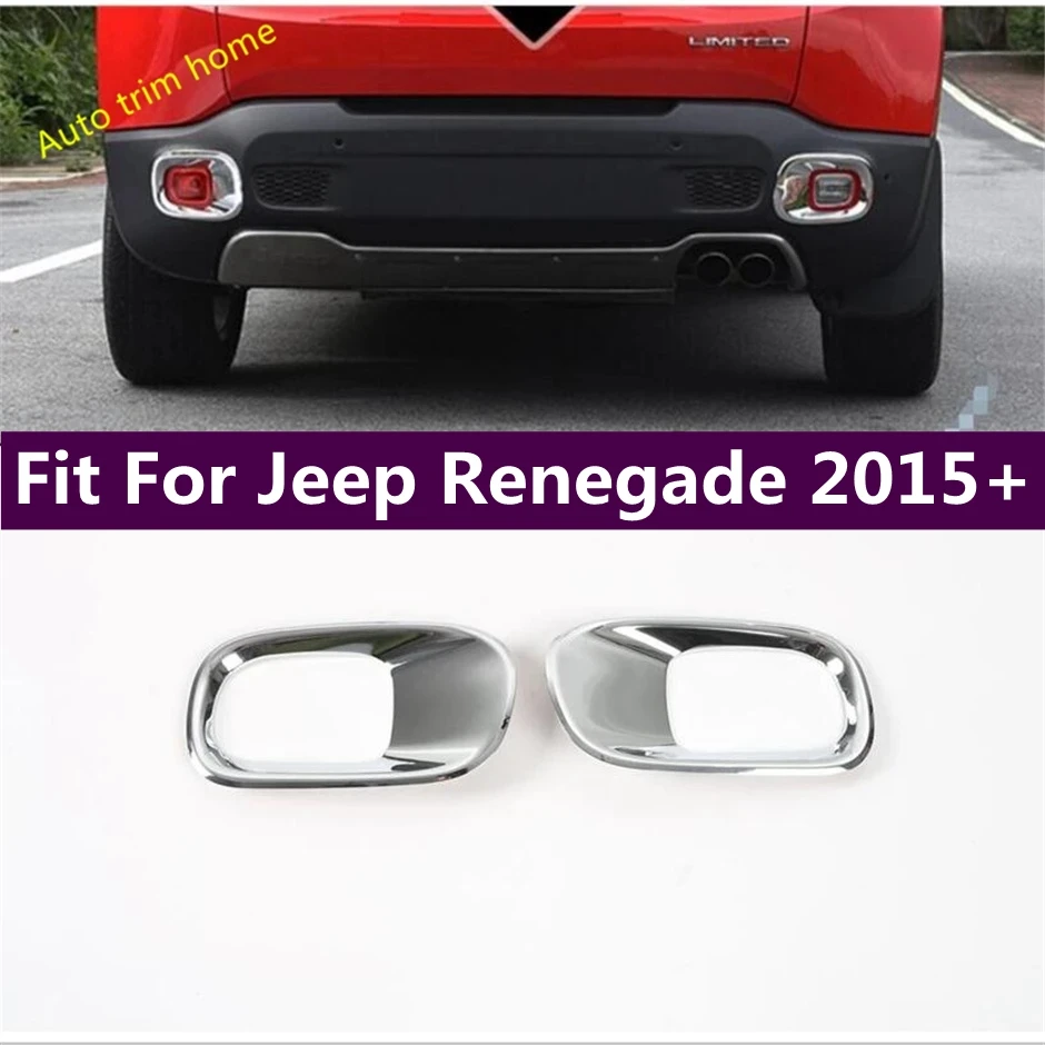 

Tail Rear Reflector Fog Lights Lamps Decoration Frame Cover Trim Fit For Jeep Renegade 2015 - 2020 Car Accessories