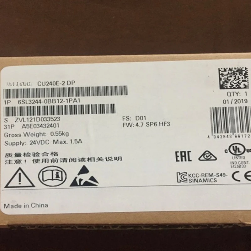 

Brand New Original 6SL3244-0BB12-1PA1 6SL3 244-0BB12-1PA1 Fast delivery
