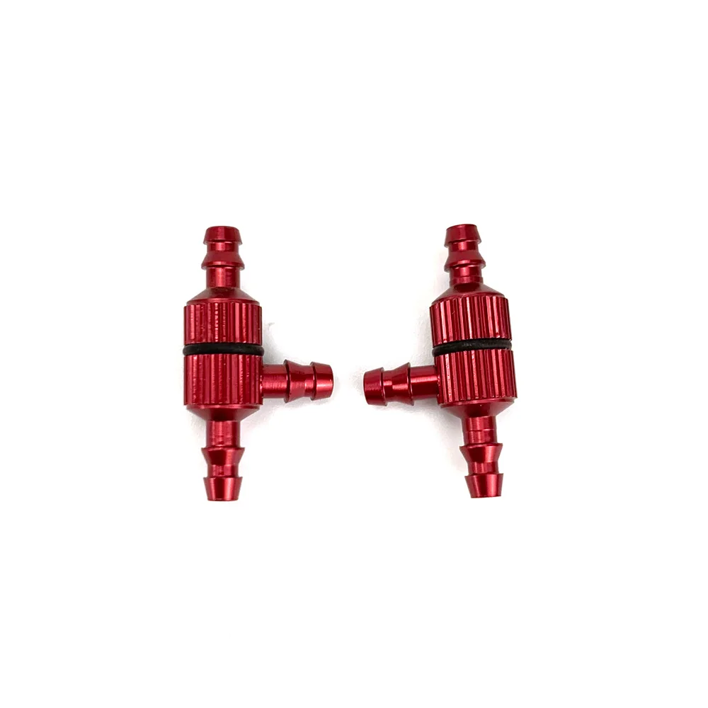 1/2PCS Aluminum T Type Tee 3 Way Fuel Pipe Nozzle Hose Valve Joiner with Filter Filling for Gas/ Nitro RC Car Airplane