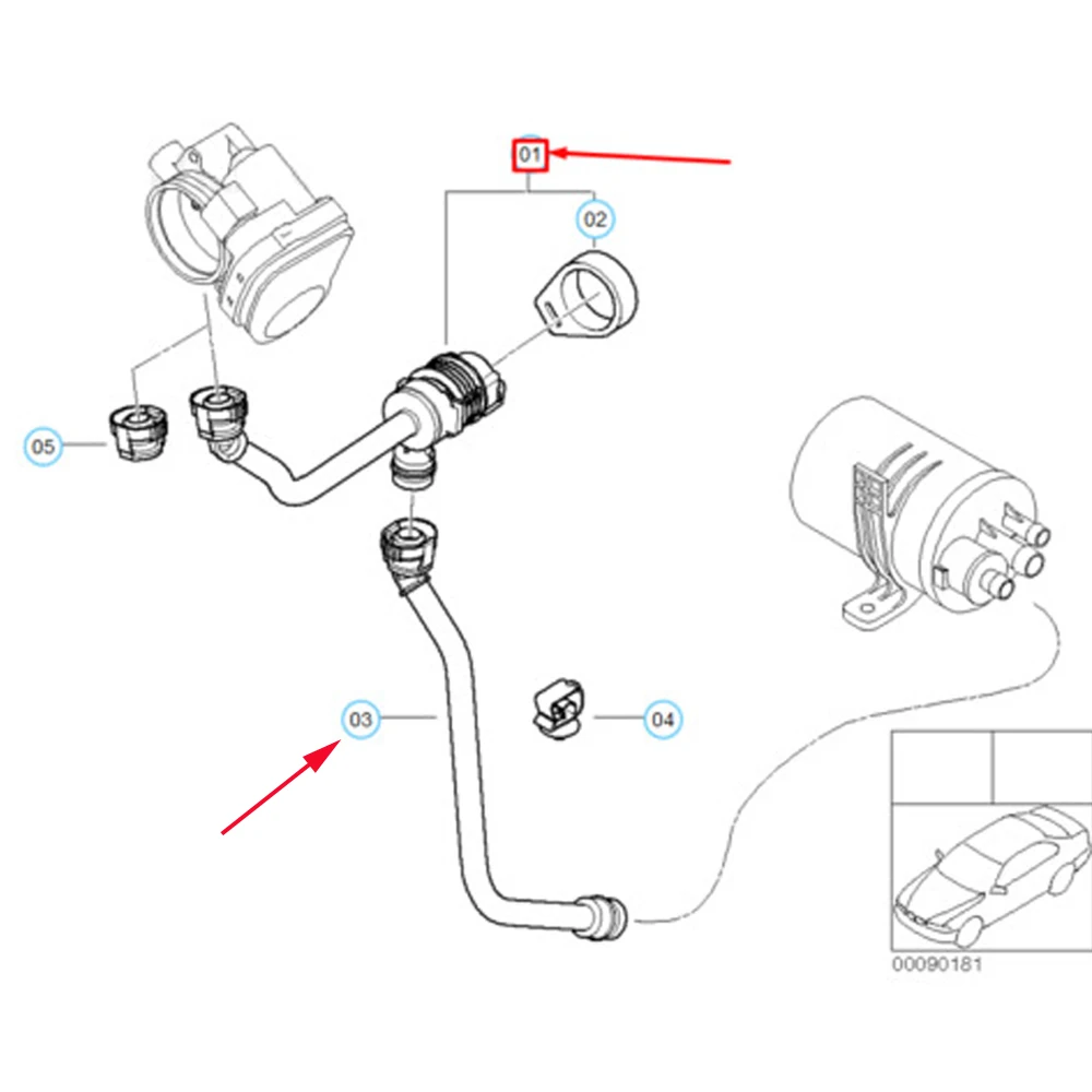 13907529753 Fuel Tank Vent Valve Vapor Canister Purge Valve / Solenoid Fits BMW E81 E87 E46 E90 116i 316i,2002-2011