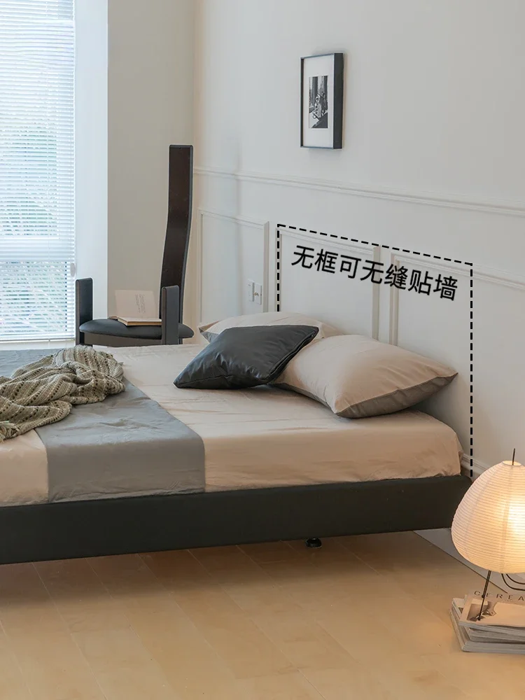 Cloud End Headless เตียงแขวน/ห้องนอนขนาดเล็ก Minimal Space Saving Double Beech ไม้เตียง 1.5/1.8 เมตร