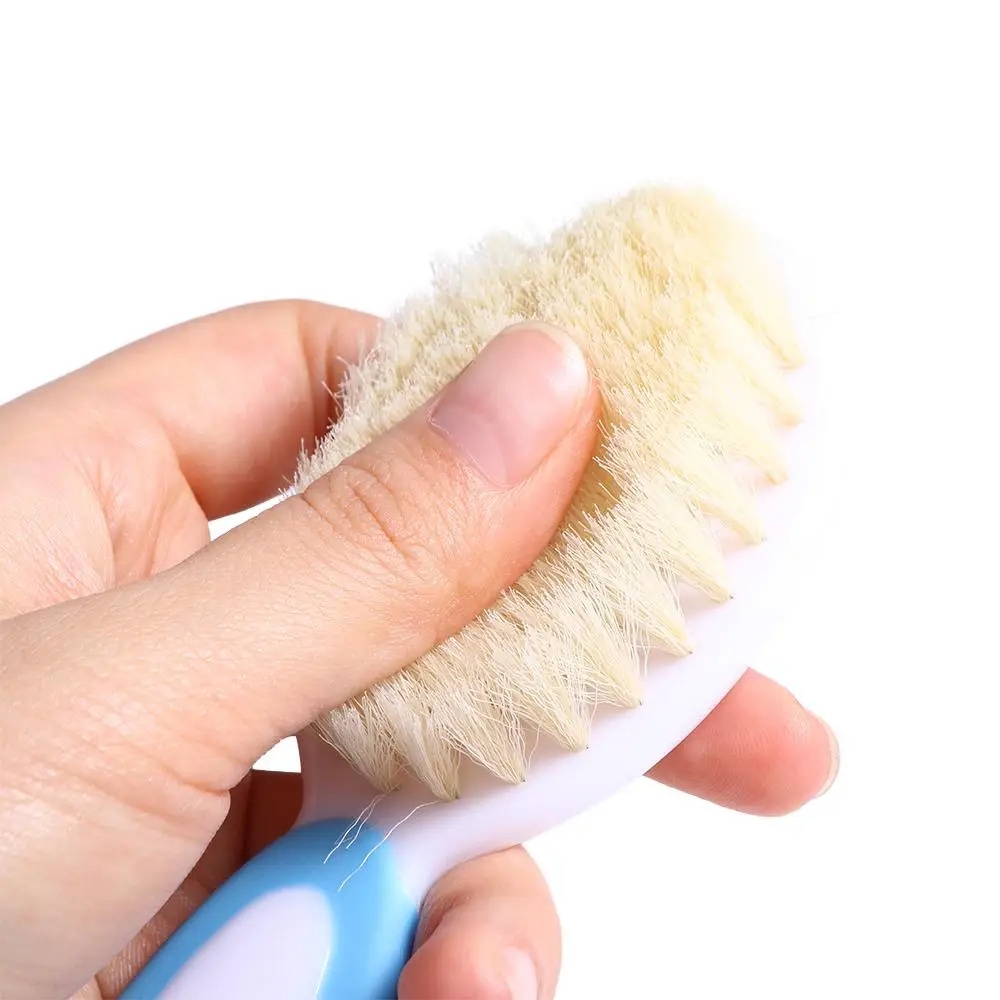 2pcs/set Baby Comb Soft Hair Brush Head Comb Infant Hair Cleaning Brush Massage Brush Baby Bath Brush Baby Care Tool