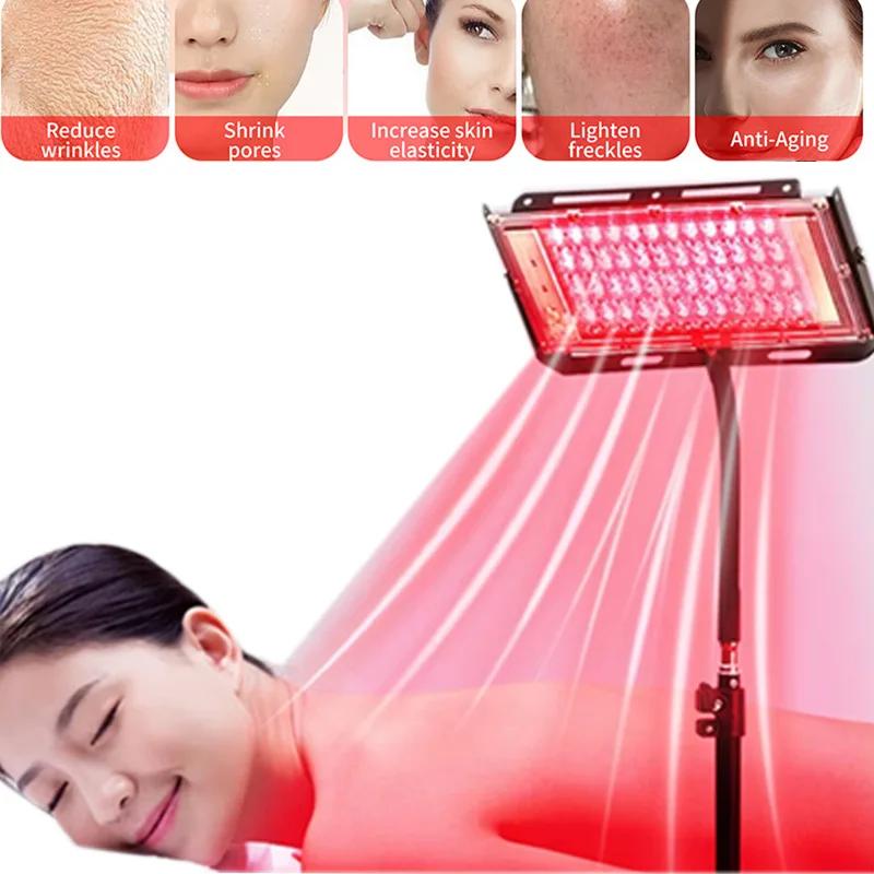 Red Light Therapy Device with Adjustable Stand Infrared Light Device for Body Pain Relief Skin Rejuvenation Weight Loss Machine