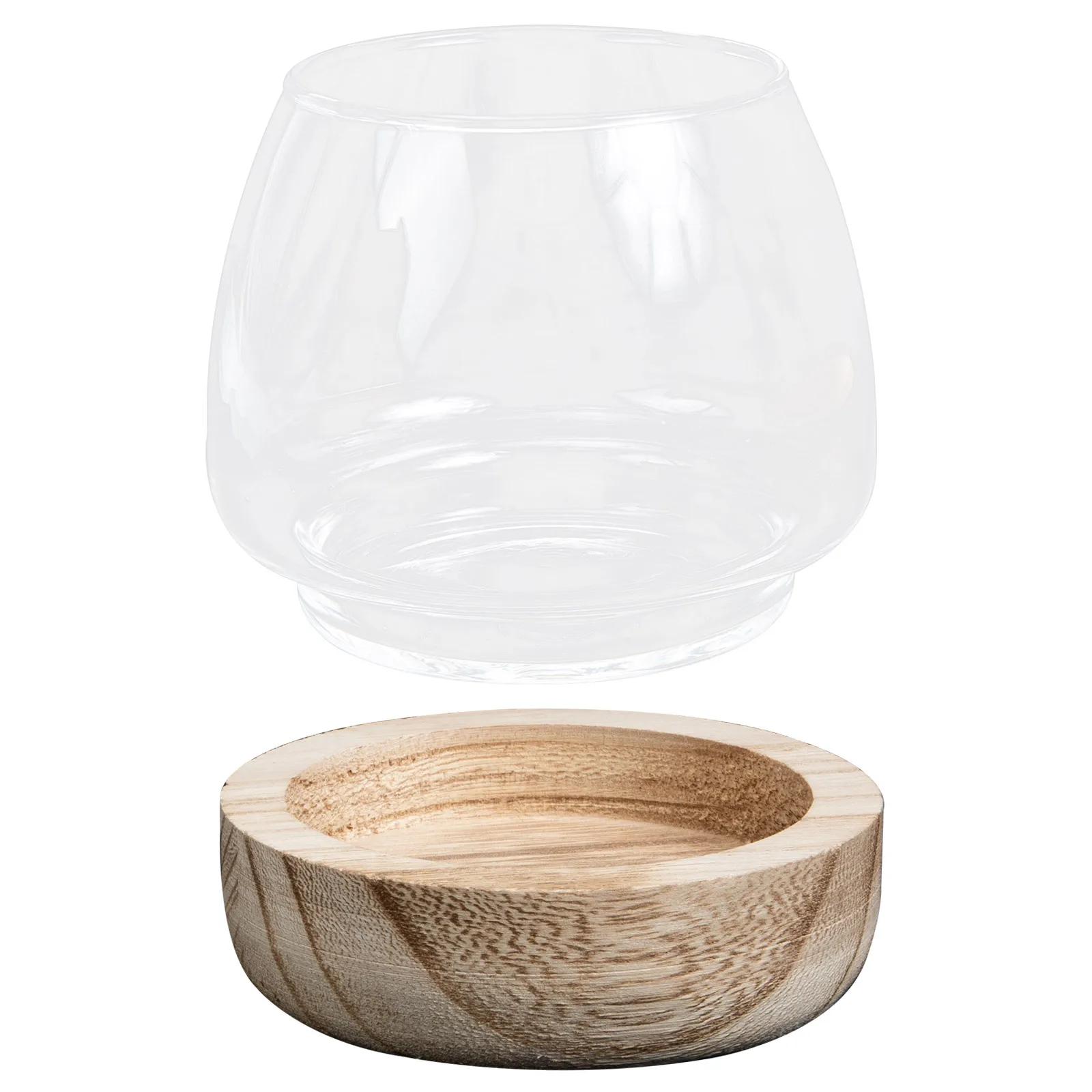 

1pcs Glass Flower Vase Fish Tank Micro Landscape Bottle Decorative Hydroponics Terrarium For Home Decor Small Plant Pot