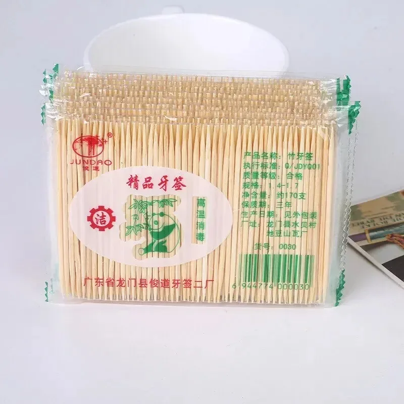 1000Pcs Green Environmentally Natural Bamboo Toothpick Sturdy Wood Dental Bamboo Picks Home Restaurant Hotel Toothpicks Tools