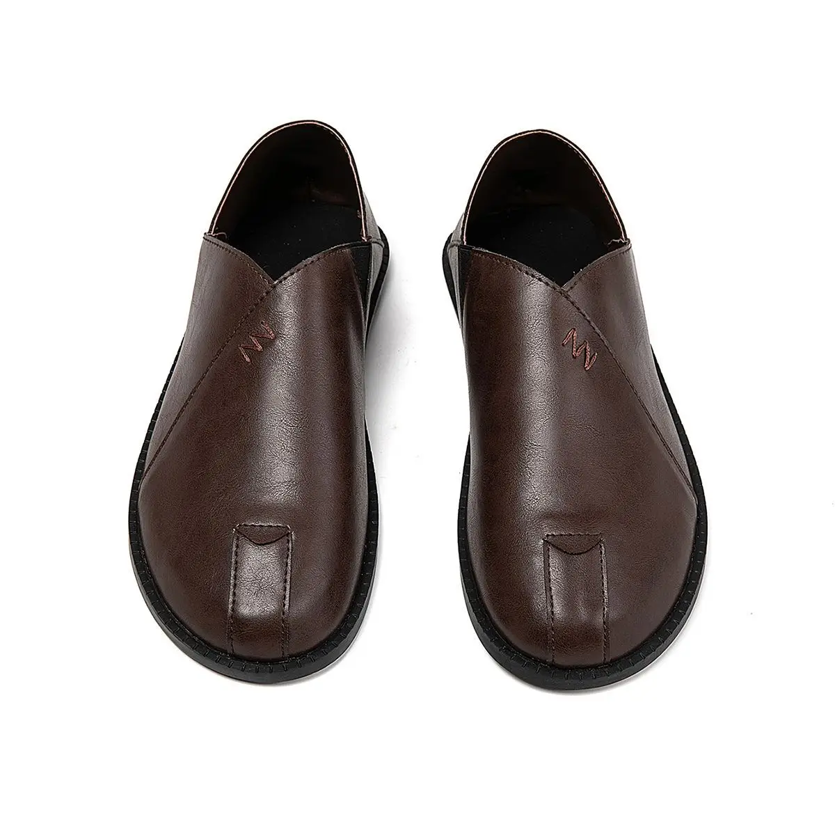 New soft and comfortable men's Doudou casual pedal leather shoes trend simple driving shoes men's fashion men's shoes breathable