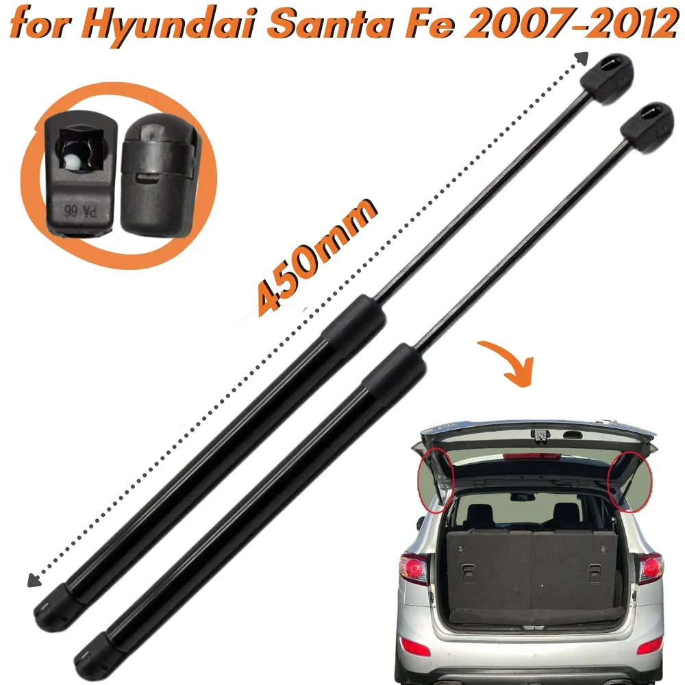 Qty(2) Trunk Struts for Hyundai Santa Fe SUV 2007-2012 450mm Rear Tailgate Boot Lift Supports Gas Springs Shock Absorbers Damper