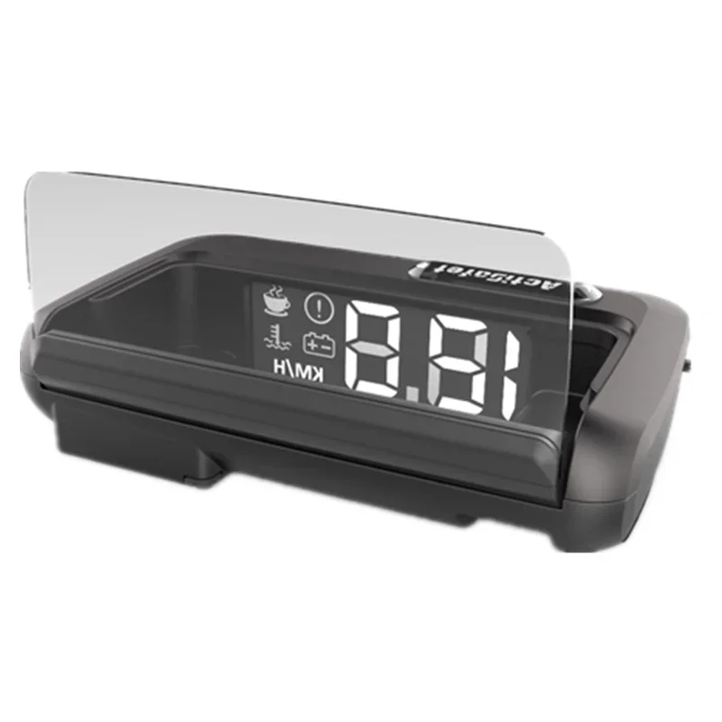 

Mirror Car OBD Head Up Display New HUD Projector Speedometer Security Alarm Mileage Water temp Overspeed RPM Voltage
