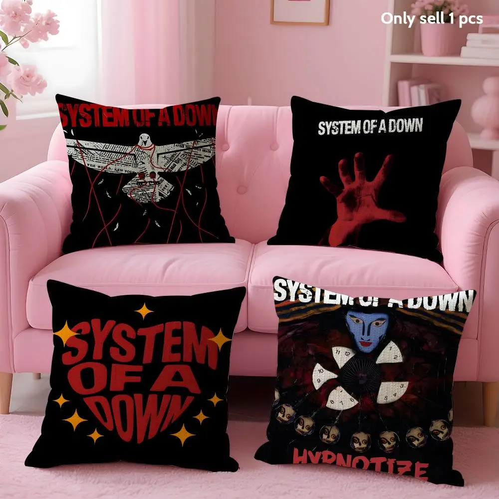 S-System Of A D-Down Cushion Cover Decorative Linen Throw Pillow case Soft for Bed Sofa Car Home Decor
