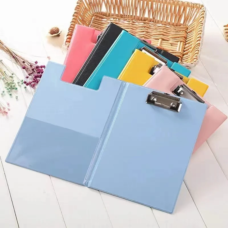 

Creative A5 candy PU flip board folder splint vertical writing clipboard writing Word pad folder clipboard madeira Supplies