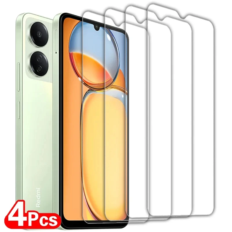4 Stück 8K HD Displayschutzfolie aus gehärtetem Glas für Xiaomi Redmi Note 10 11 12 13 Pro 9S 10S 12C 13C 10C 9A 9C 9T Vollständige Abdeckung
