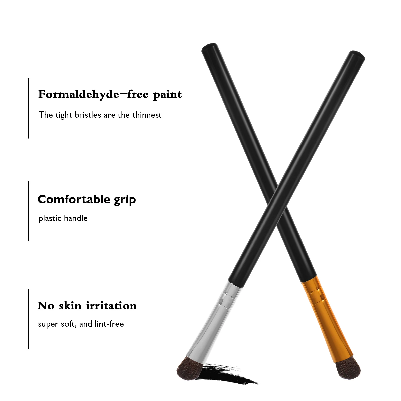 

6pcs Handle Eye Brushes Soft Eyeshadow Brush Set Horse Hair Eye Blending Brushes Eyeshadow Set for Makeup