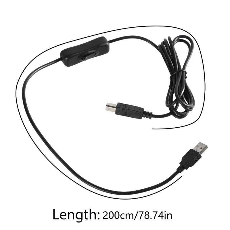 CS1W USB Printer Cable with Switching USB A to B Cord Fast USB 2.0 Printer Cable