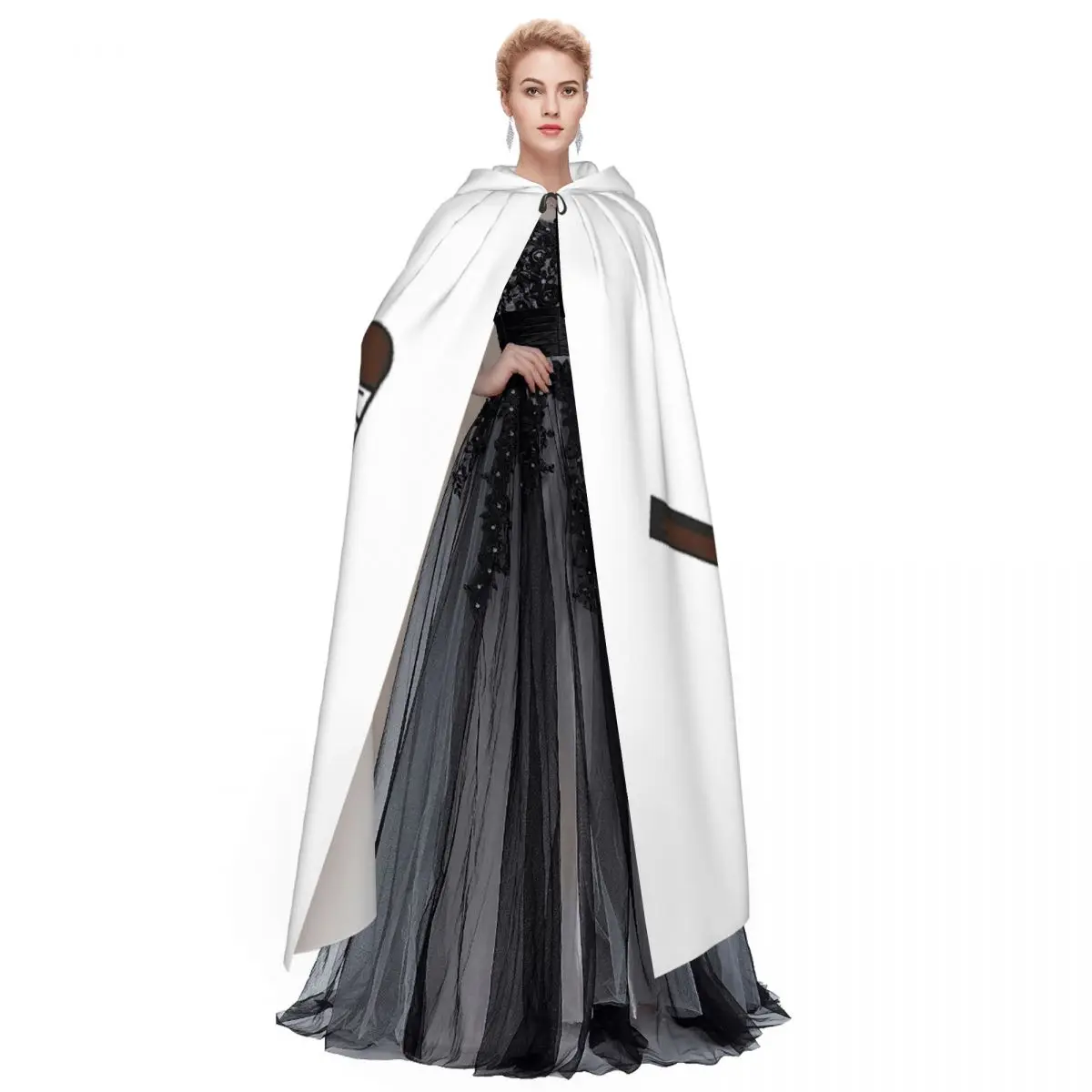 SHORESY Sudbury Bulldogs 로고 긴 후드 망토 마녀 중세 의상 코스프레 케이프 할로윈 파티 성인 유니섹스