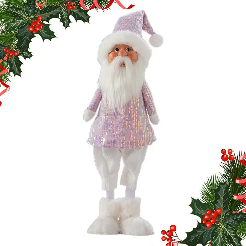 Standing Plush Christmas Decorations Long Leg Christmas Plush Doll With Long Legs Winter Decor Holiday Figurine For Table