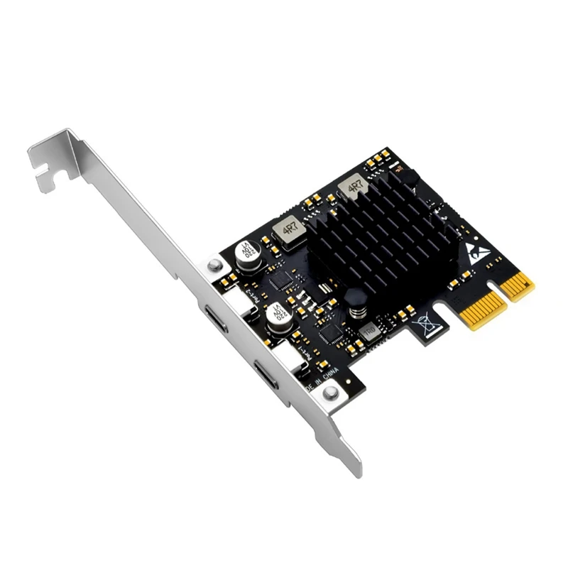 

Top-Pcie To Type-C PCI Express PCI-E 1X To USB3.2 Gen2 TYPE-C Expansion Card Adapter Add On Card For Desktop PC