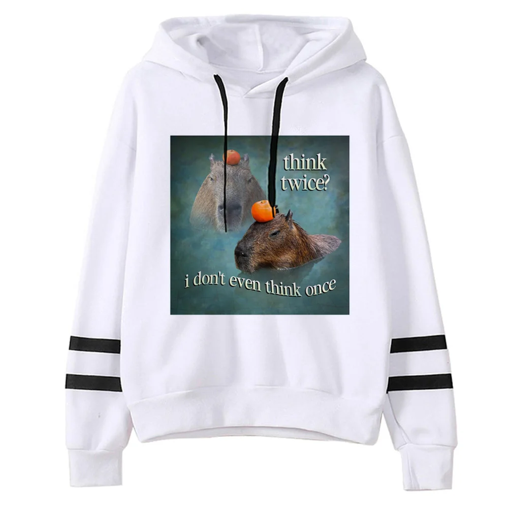 

Capybara hoodie anime designer Japanese modern style youthful girl tracksuits winter designer comfortable funny