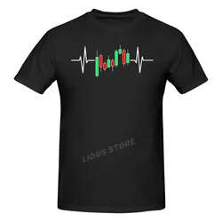 Funny Trader Heartbeat Pulse Stock Market Trading T Shirts Graphic Cotton Streetwear Short Sleeve Birthday Gifts Summer T-shirt