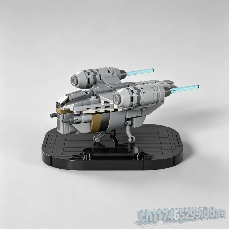 241PCS Micro Size ST-70 Assault Space Ship Model Custom Puzzle DIY Creative Assembly Educational Bricks Gift Collection Display