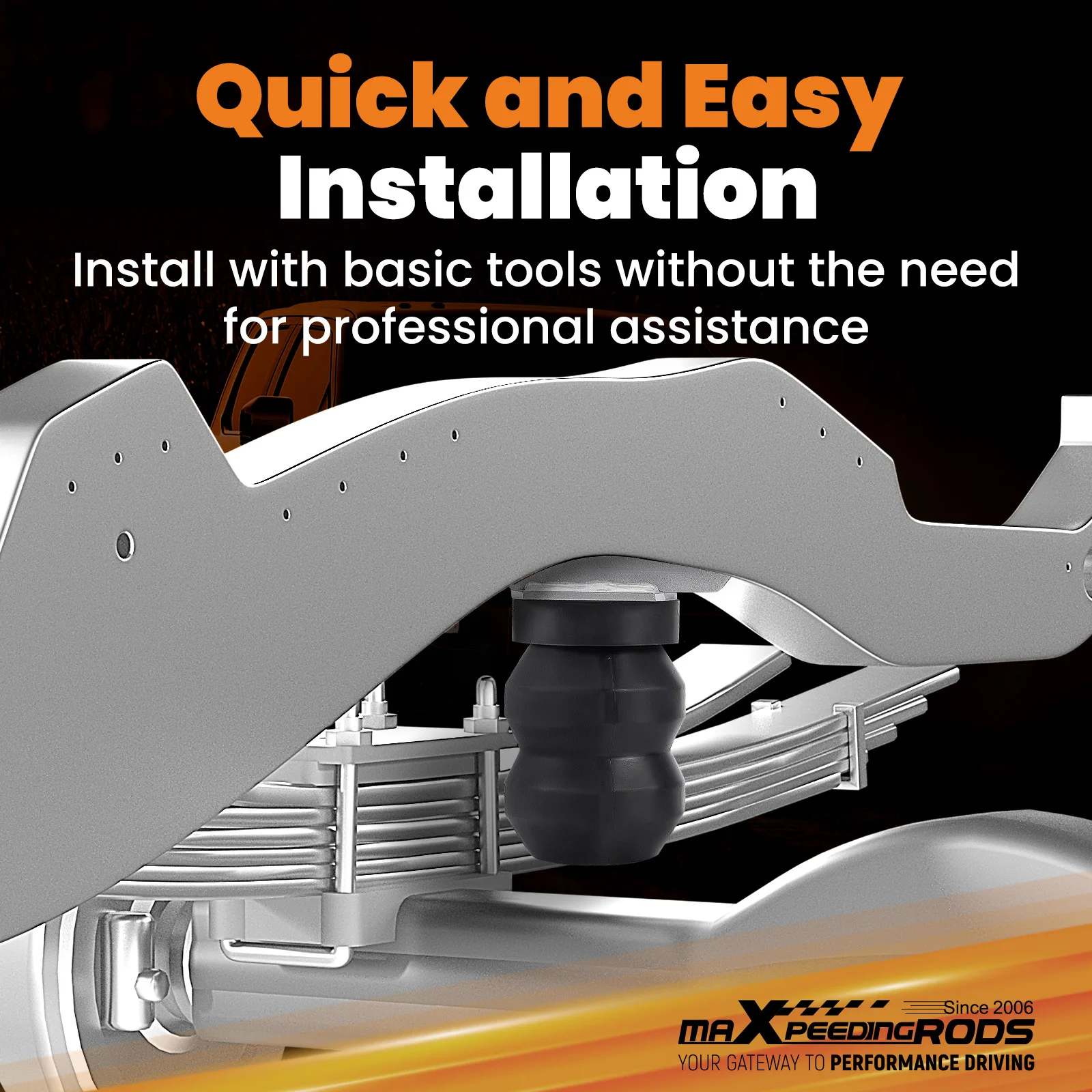 リアサスペンション強化システム（穴あけ不要）ラム3500ピックアップ4WD 2010-25年式用