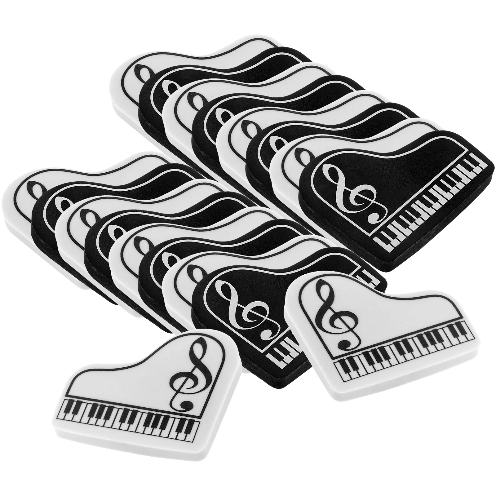 

20 шт. ластик для студентов, забавные милые ластики в форме фортепиано для домашних заданий, маленькие мини