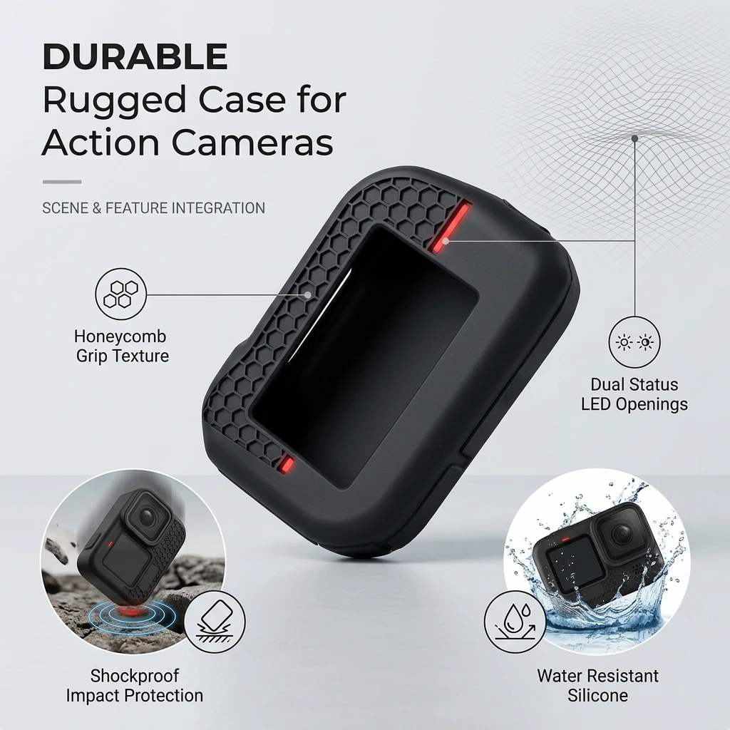 For A93 Bidirectional Alarm Protective Case Half Honeycomb Pattern Key Bag for Enhanced Device Security