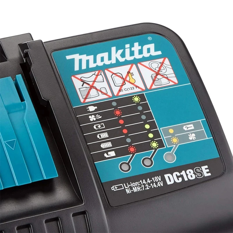 Imagem -04 - Makita Dc18se 18v Lítio-íon Optimum Carregador Automotivo Transformação Interface Durável Multifuncional