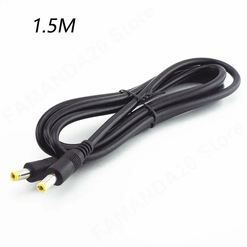 12V 5.5MM X2.5mm Plug Power cabo conector 0.5m 1.5M 3m DC macho para macho cabo adaptador de extensão fio de alimentação M20