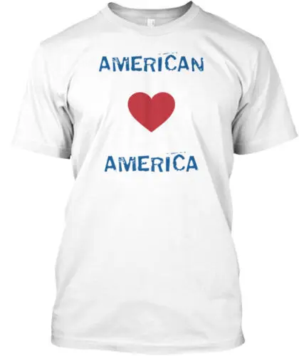 

American Love America T-Shirt Made in the USA Size S to 5XL