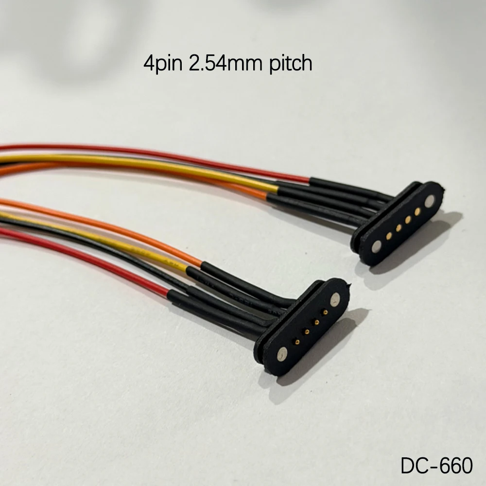 1 Paar 2A DC Magnetischer Pogo-Pin-Stecker 2-Pin 3 4 5P Pogopin Stecker Buchse Abstand 2,8mm 2,5mm Federbelasteter DC-Stromanschluss DC-Stecker – Detail 7