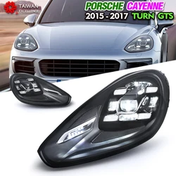 Car Accessories for Porsche cayenne Headlight 2015-2017 cayenne Headlamp LED DRL Turn Signal High Beam ,upgrade to GTS styles