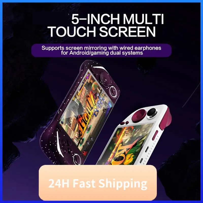 

T30C New E6 Plus Handheld Game Console+2Xcontroller 32G+10000Games 5 Inch Portable Arcade Video Game Console Support Connect TV