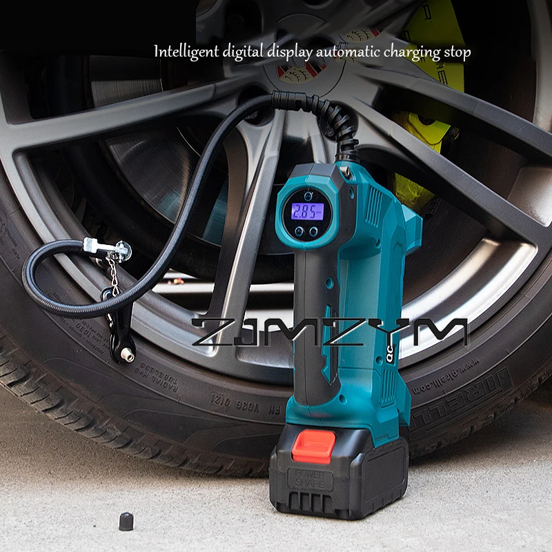 Wireless Air Inflator Portable Car Air Compressor Pump Handled Digital Rechargable Air Compressor Bare Pneumatic Tool