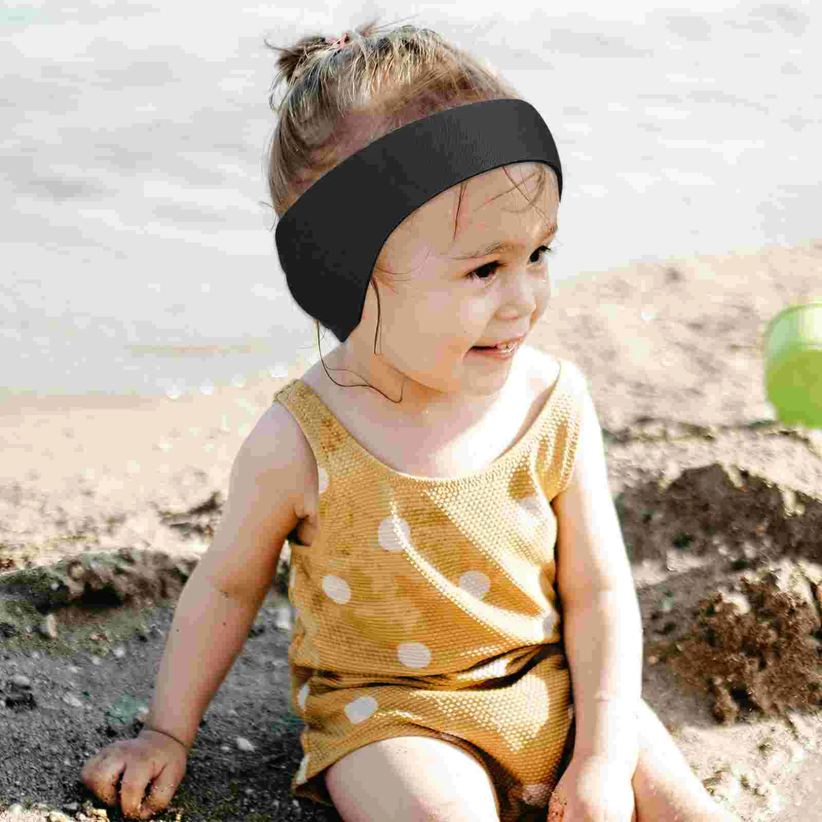 2 Pcs Headband Swim Hairband Bands Ear Earplugs Elastic Headbands Rubber Swimming Supplies Sports Child Earbuds