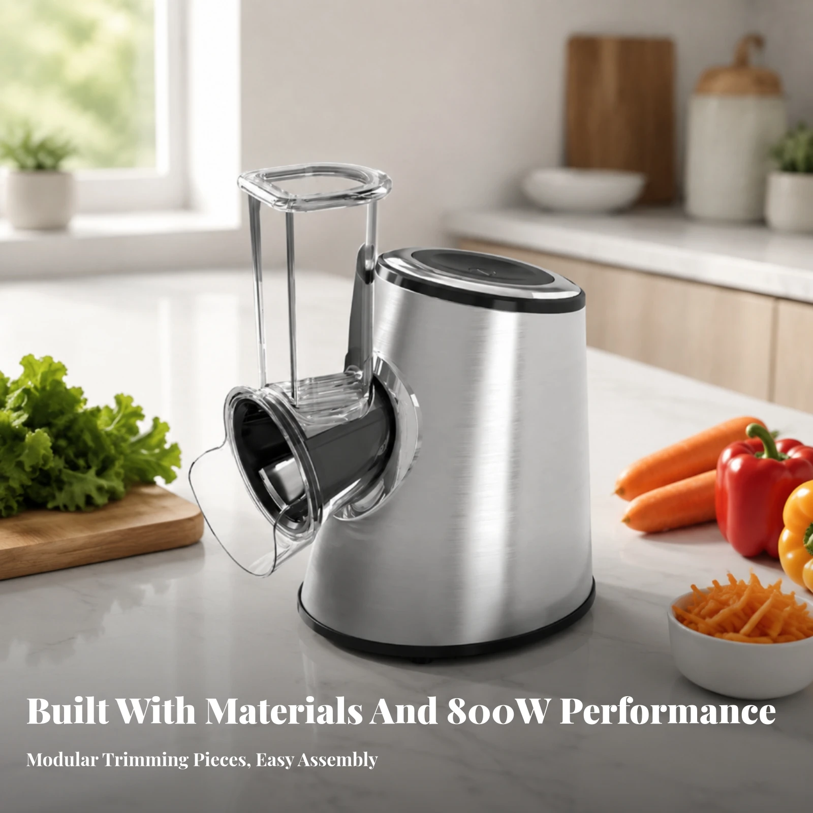 Meal Prep Cutting - Elektrische groentesnijmachine 800W Multifunctionele groentesnijmachine en