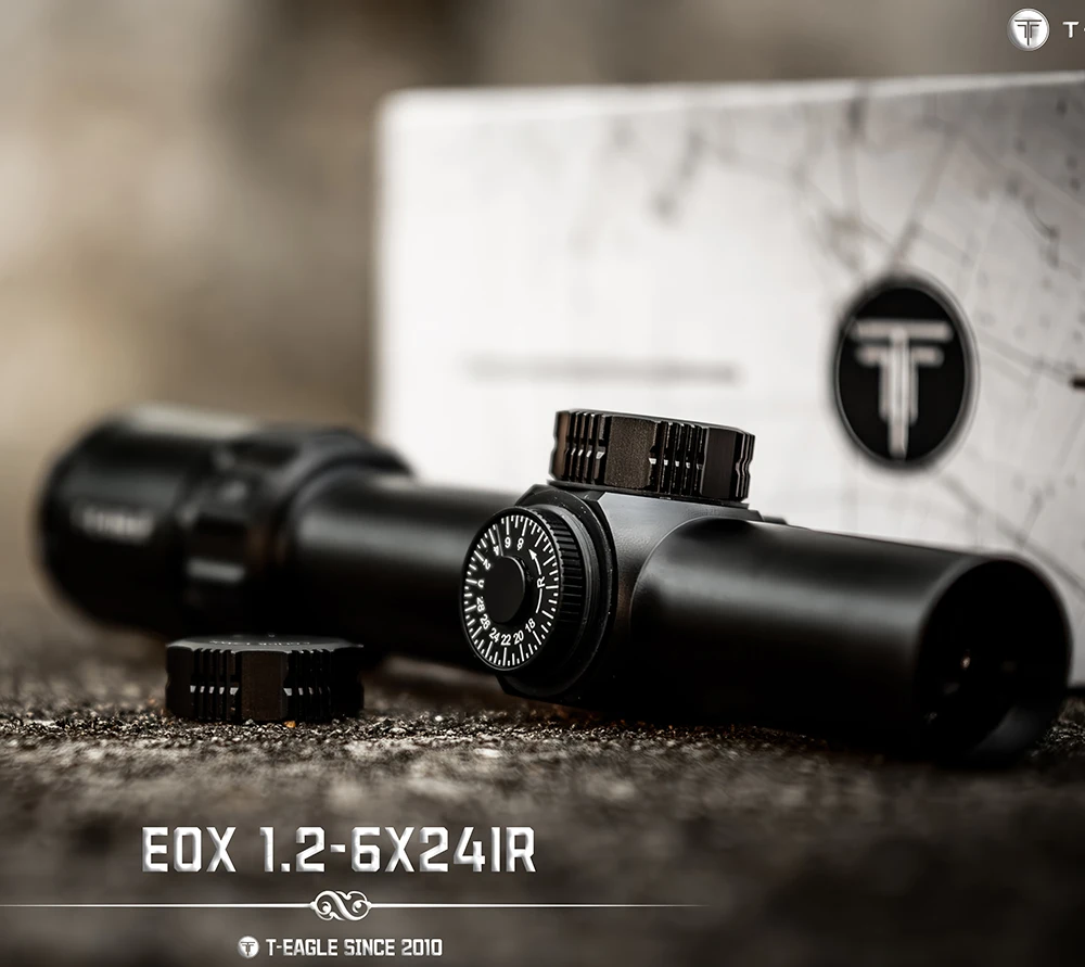 T-EAGLE EOX1.2-6X24 quick-aiming cross adjustable wide-angle low magnification variable power tactical internal red dot shoc