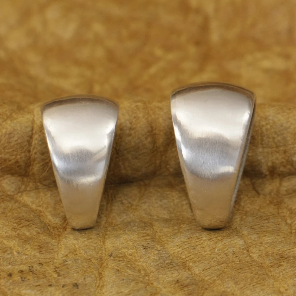 

925 Sterling Silver Simple Closed Hook Mens Biker Punk DIY Accessory TA420 Pendant Connector