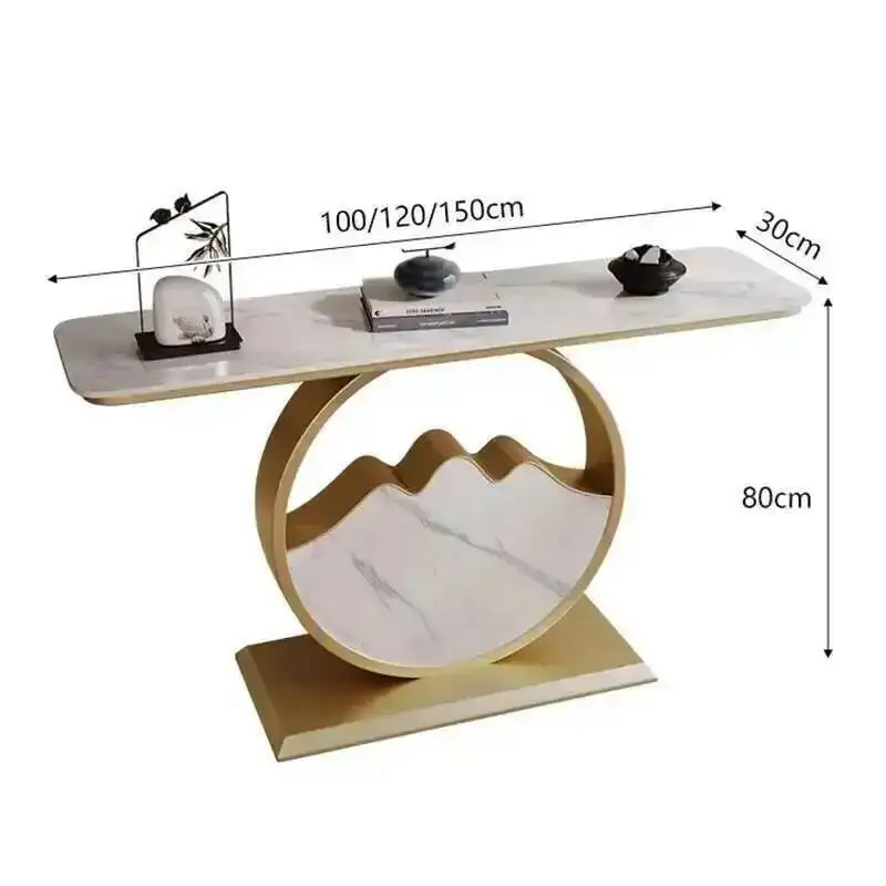 

Table Midcentry Marble Console Metal Modern Center Hallway Console Table Luxury Entrance Wohnzimmer Tisch Living Room Furniture