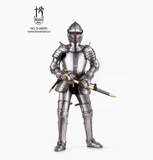 BROWN ART B-A0005 1/6 Soldier German Duke Stainless Steel Armor Model for 12''