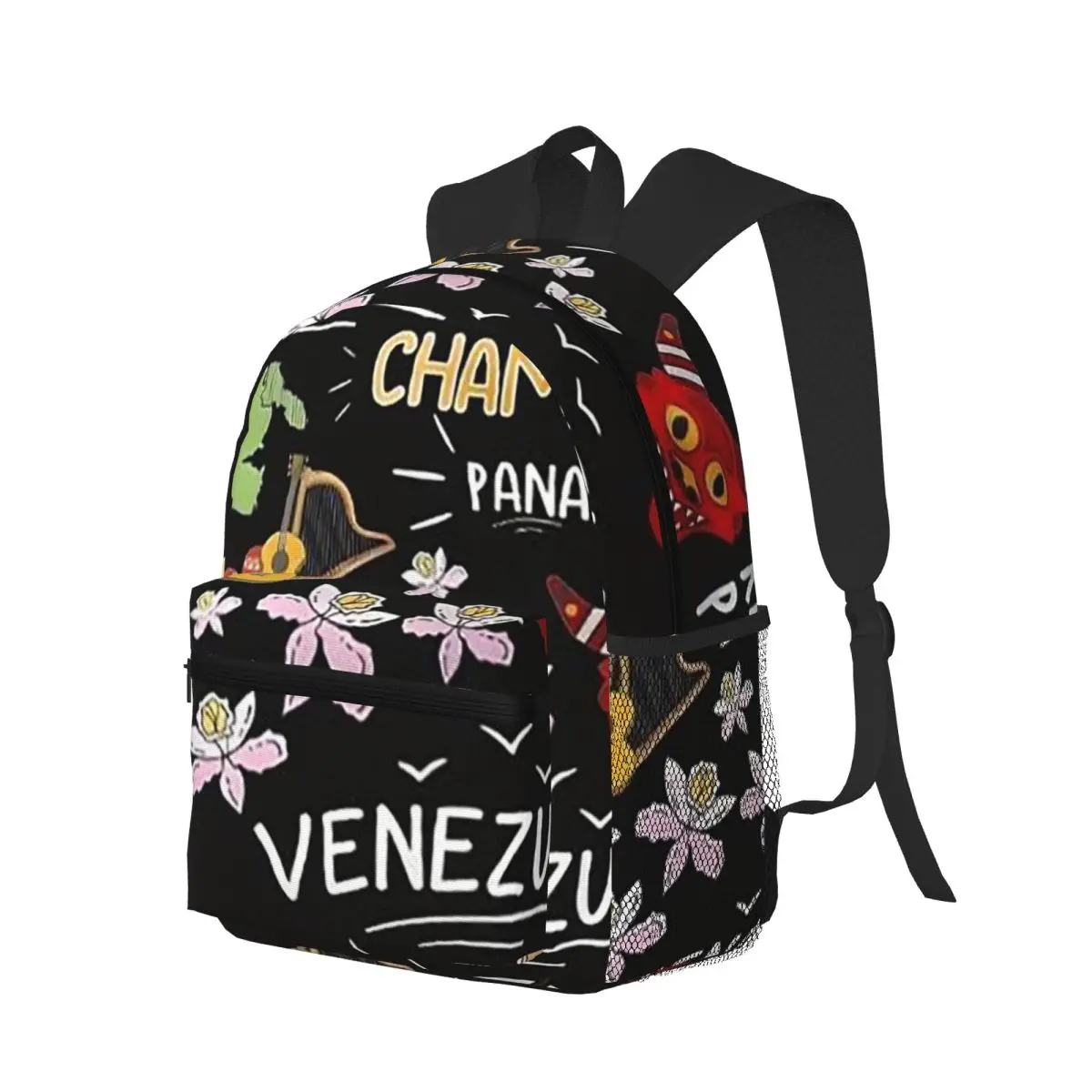 Arepas Venezuela Student Backpack School Bag Hiking Travel Daypack for Men Women Bookbag Shoulder Bags