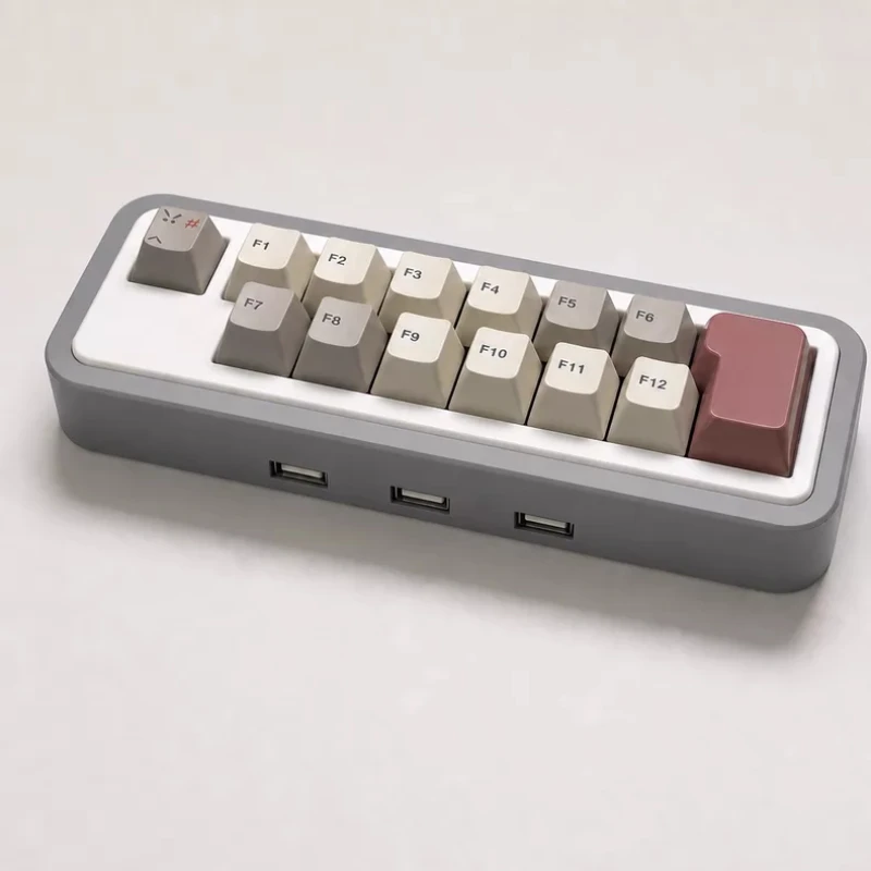 F Zone Pad All-in-One Hub Mechanical Keyboard Customized Wired Single-mode Hot Swap Support Vial 3D Printing Office Keyboard