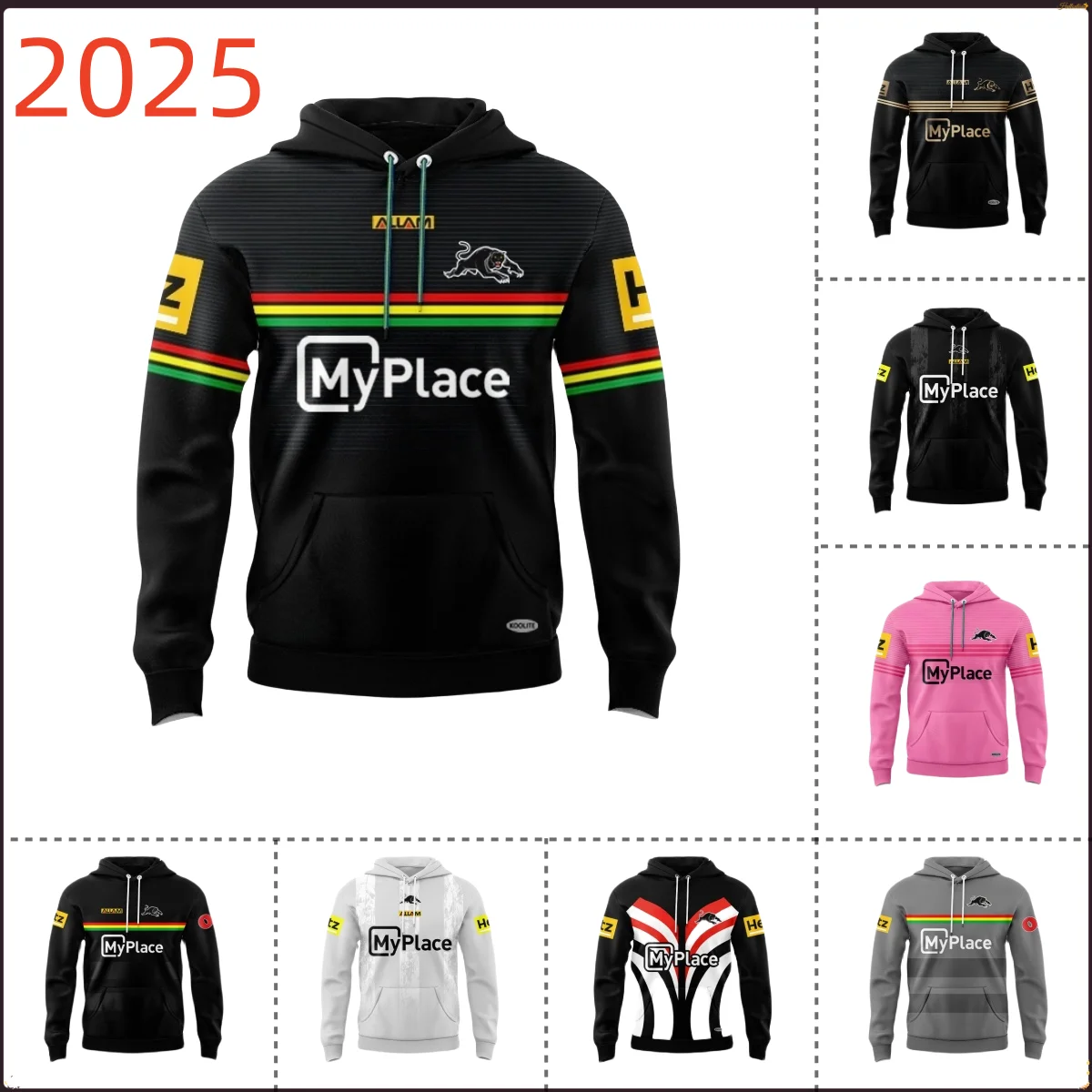 Penrith Panthers 2025 Mens Home/Reserves/Warm Up Hoodie Sizes: S-5XL