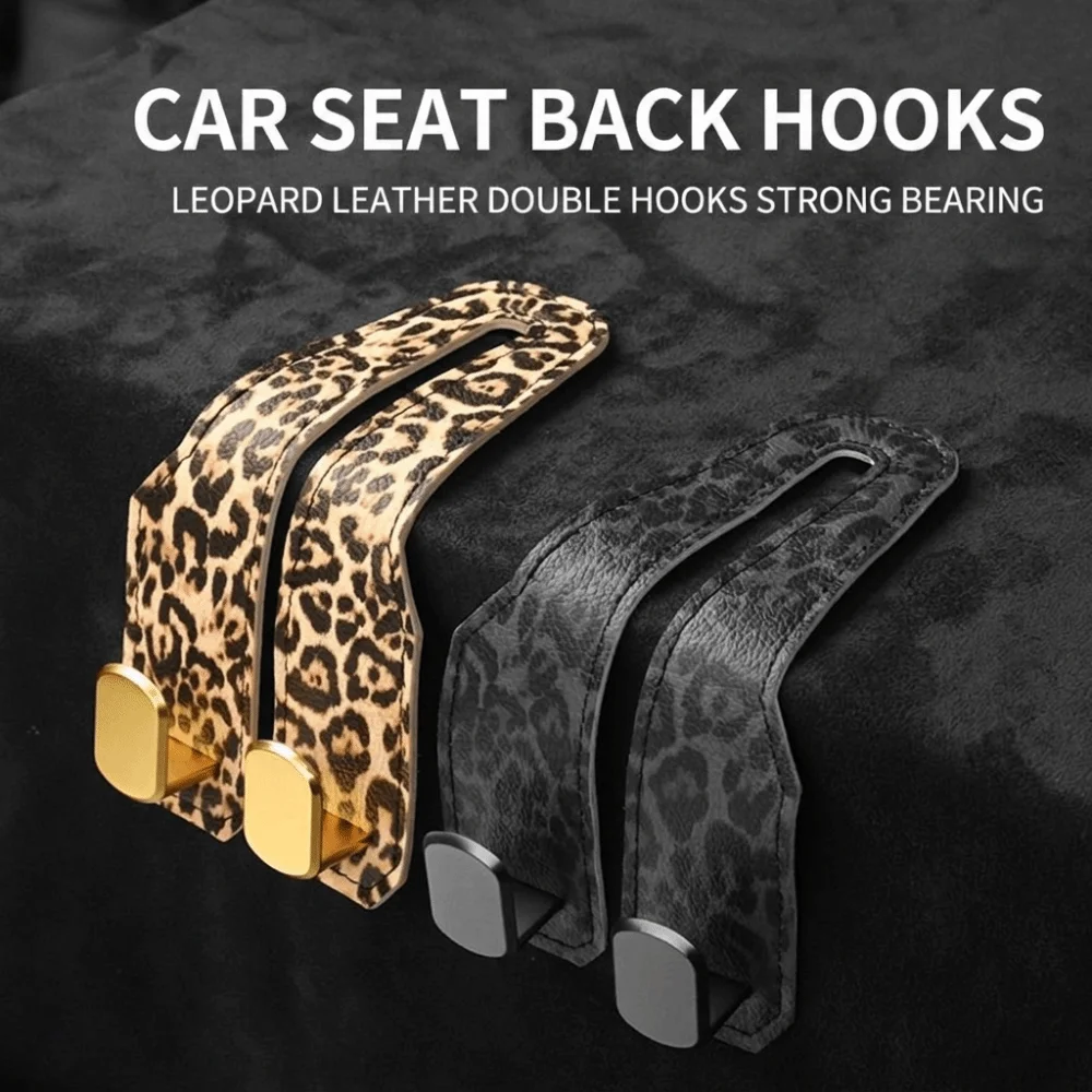 2 in 1 Car Headrest Hook Hidden Large Load-Bearing Car Seat Back Hanger Universal Car Organizer Clips Car Interior Accessories