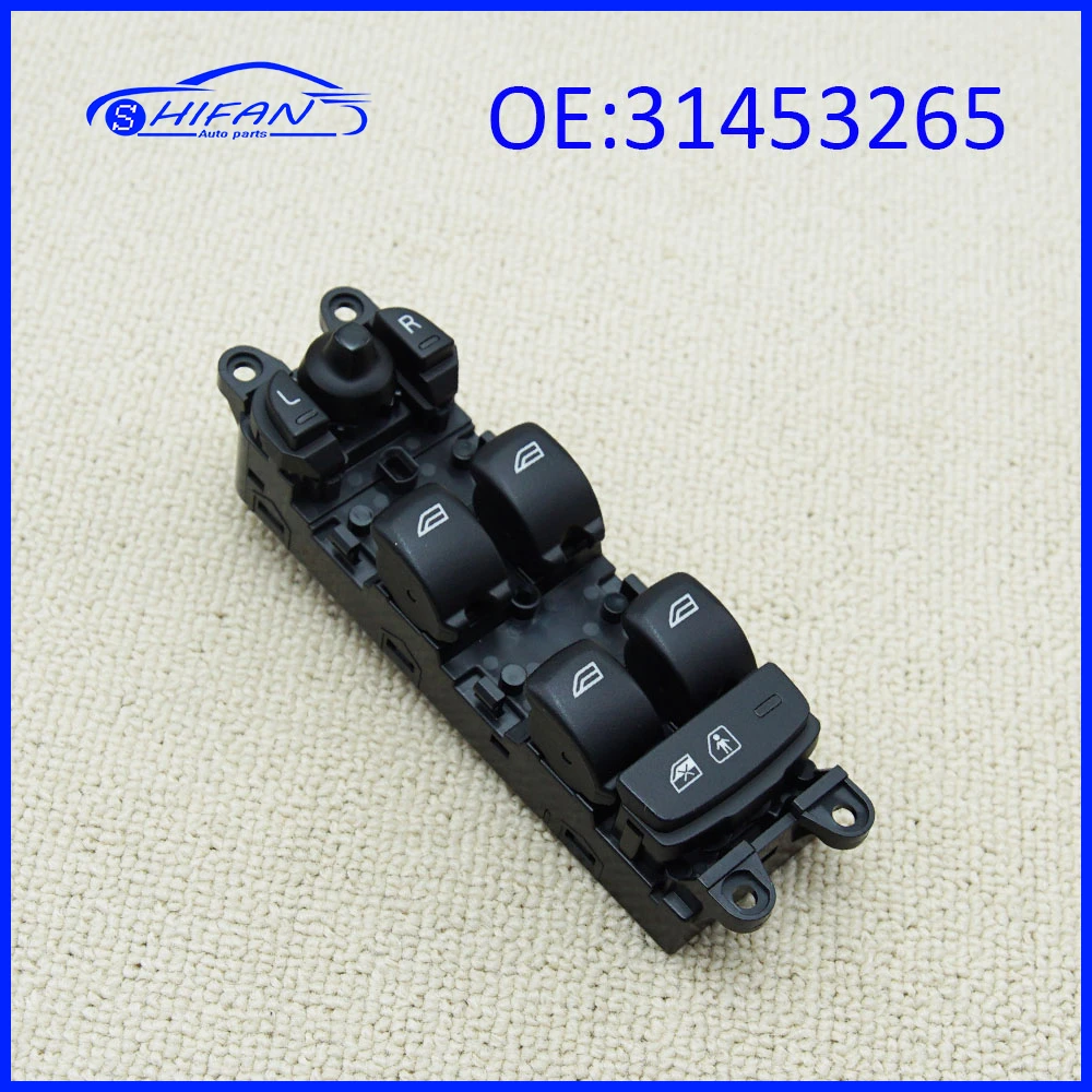 31453265 Automobile Left Front Window Glass Lift Switch Regulator Master Switch For Volvo S60 S60L V60 XC60 Car Accessories