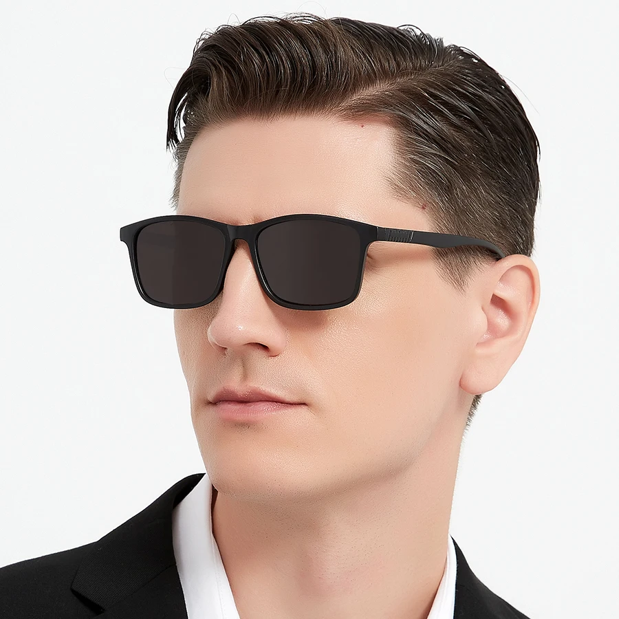 Fashion Vintage Check Square Lightweight Sunglasses Men Women Driving Fishing Fashion Brand Designer Man Leisure Sun Glasses