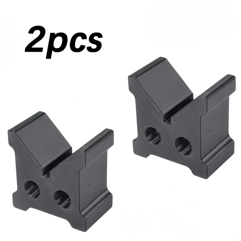 4PCS  Black V-Shaped Cylindrical Support Blocks, 90° Round Rod V-Type Clamps, Lathe Processing Positioning Brackets