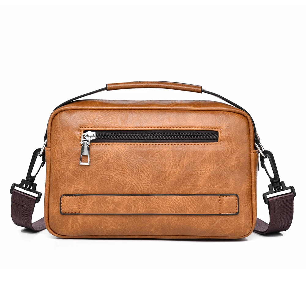 WEIXIER موضة حقيبة كتف رجالية بولي Leather حقائب يد جلدية للأعمال سعة كبيرة الرجال حقيبة ساع التنقل إلى العمل حقيبة رجل