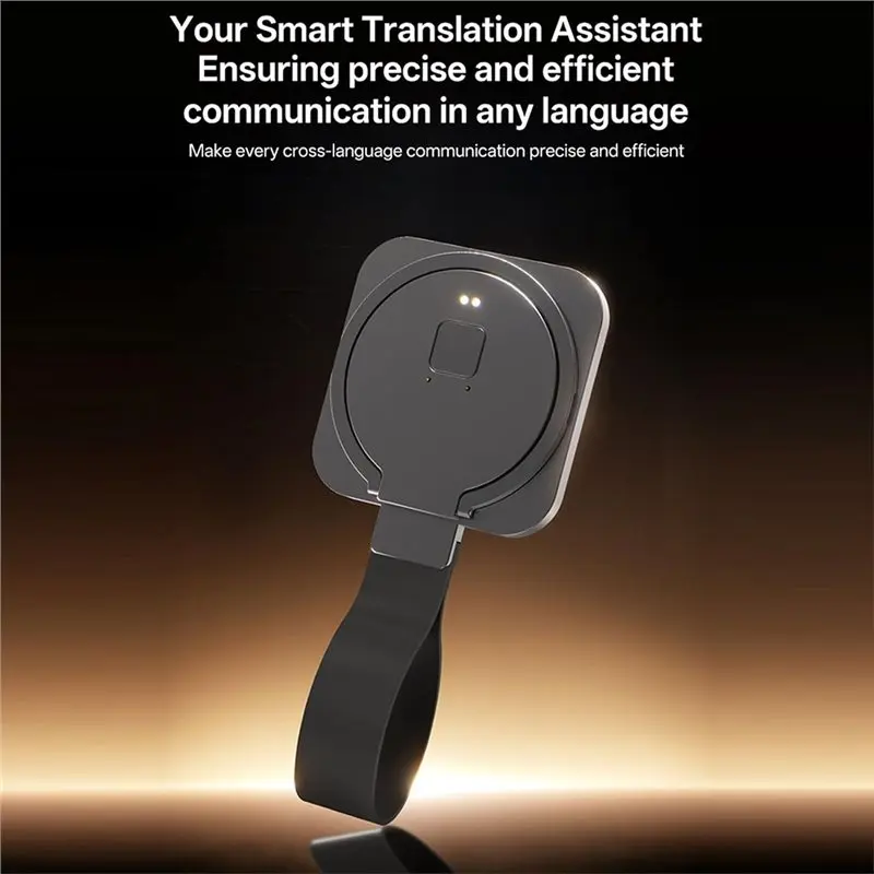 A25P Clip-On Magnetic Translator Voice And Video Simultaneous Interpretation Multilingual Translation Supports 145 Languages