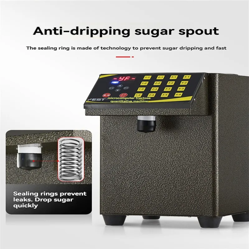 Fructose machine commercial milk tea equipment complete set of precise 16 grid microcomputer fructose quantitative machine 220V